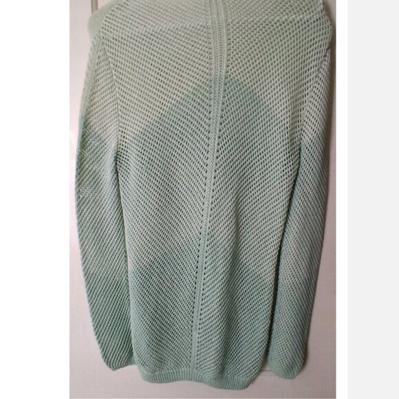 Women's Reitmans Open Knit Pullover with Tank Top, Light Green, Small - Picture 5 of 16